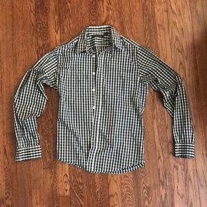 Theory Gingham Dress Shirt
